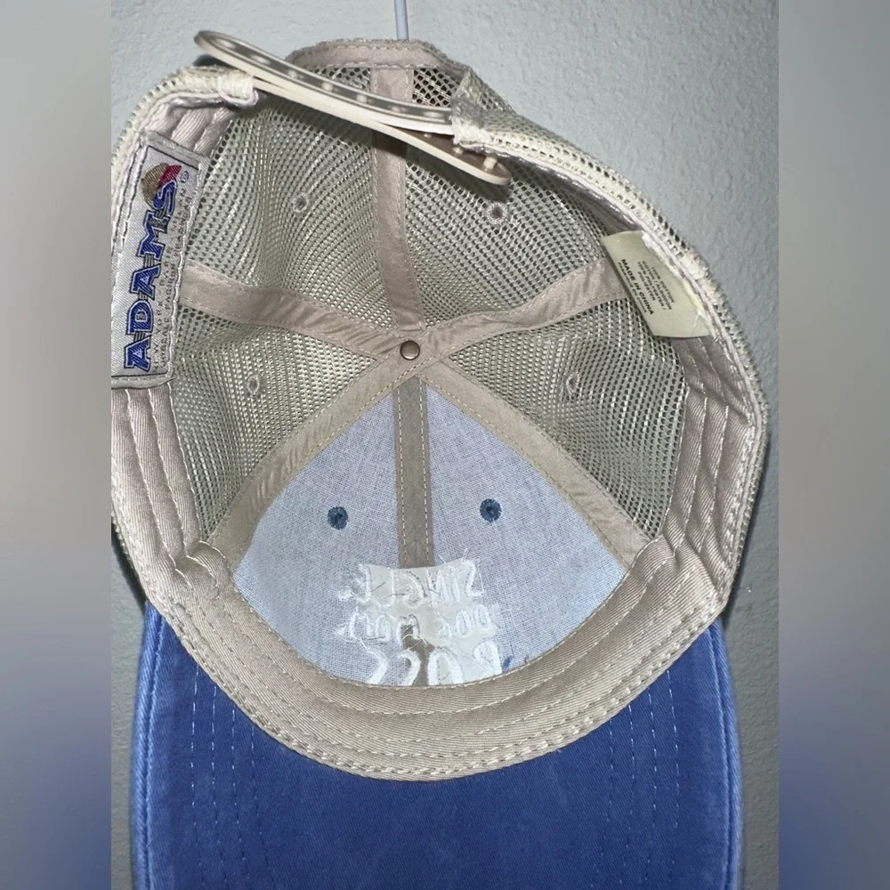 Blue Dog Mom Distressed Trucker Hat